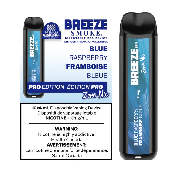 BREEZE - PRO Zero Nicotine - 2000 PUFFS